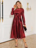 Women's Autumn Winter Long Sleeve Formal Party Dress