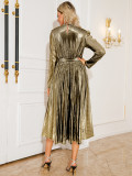 Women's Autumn Winter Long Sleeve Formal Party Dress