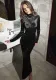 Women's Autumn Winter Fashion Chic Slim Solid Color High Collar Long Sleeve Dress