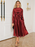Women's Autumn Winter Long Sleeve Formal Party Dress