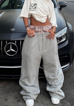 Fashion Print Fall Style Pactchwork Sports Casual Pants