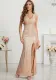 Women V-neck sequined evening dress