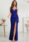 Women Formal Party v-neck sequined evening dress