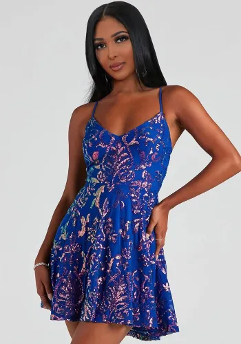 Women Women Glitter Sequin Loose Strapless Suspender Formal Party Mini Dress