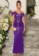 Women off-shoulder summer sequined evening dress