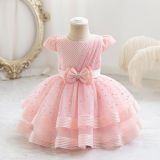 Sequined Bow Children's Dress Princess Dress Baby Girl Dress