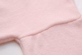 Women Loose-Cut Winter Pink Round Neck Casual Sweater