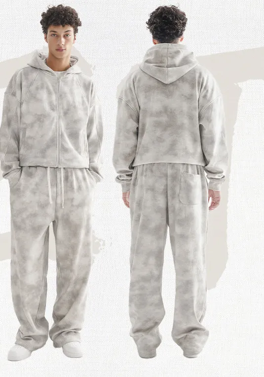 Men's Hoodies and Sweatpants Two Piece Set