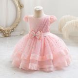 Sequined Bow Children's Dress Princess Dress Baby Girl Dress