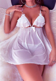 Women White Dress Sexy Lingerie