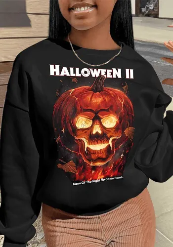 Halloween Women Printed Casual Top