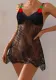 Women Black Lace Dress Sexy Lingerie