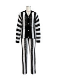 Women's Autumn Winter Sexy Long Sleeve Hollow Sweater Knitting Pants Two-Piece Set