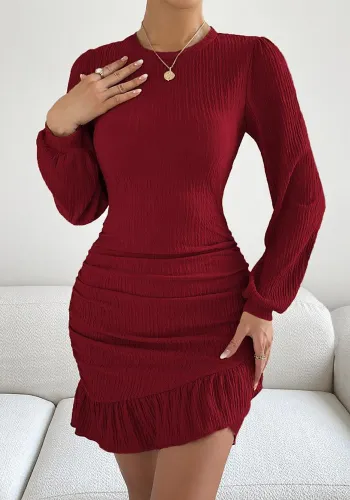 Autumn Winter Fashion Long Sleeve Knitting Slim Women Dress