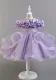 Children's Purple Sequin Dress Flower Girl Tutu Mesh Birthday Princess Trendy Girls Evening Dress