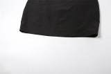 Summer Sexy Slim Fit Zipper Long-Sleeved Top High Waist Bodycon Short Skirt Two Piece Set