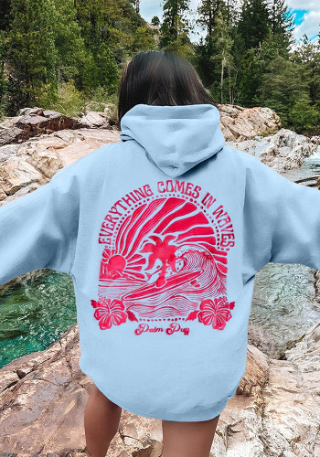 Women Fall Ribbed Hoodies