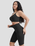 Seamless Yoga Bra Slim Waist Butt Lift Tummy Control Shorts Sports Fitness Set