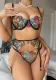 Multi-Color Embroidery Temptation Sexy Bra Lingerie Set
