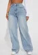 Women's High Waist Casual Straight Denim Pants