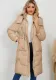 Women's Autumn Winter Long Sleeve Warm Hooded Cotton-Padded Long Coat