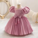 Girls Evening Dress Bow Princess Dress