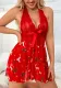 Plus Size Women Mesh Patchwork Halter Neck Dress Sexy Lingerie