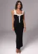 Women Fall sexy suspender sleeveless lace-up Bodycon dress