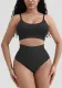 Sexy Solid Color Tank Bra High Waist Underwear Two Piece Set