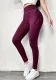 Women's High Waist Butt Lift Ribbed Plus Size Solid Sports Yoga Pants Casual Leggings