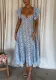 Women Spring Autumn Lace Ruffle Sleeve Casual Loose Party Dress