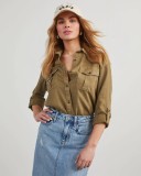 Autumn Denim Fashion Casual Long Sleeve Shirt