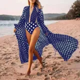Women Mesh Long Sleeve Shirt Swimsuit