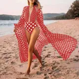 Women Mesh Long Sleeve Shirt Swimsuit