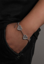 Fashionable Heart-Shaped Zircon Hand Jewelry