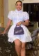 Summer Chic Elegant Turndown Collar Single-Breasted White Lace Embroidery A-Line Layer Dress