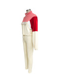 Autumn Contrast Color Zipper Patchwork Top Tight Fitting Pants Sports Two-Piece Set