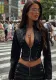 Trend Rivet Stand Collar Short Zipper Leather Jacket