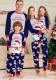 Christmas Family Wear White Snowman Pajama Set