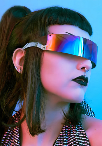 Women Punk Technology Sunglasses Sunglasses