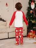 Christmas Family Wear Santa Claus Print Round Neck Pajama Set