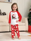 Christmas Family Wear Santa Claus Print Round Neck Pajama Set