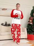 Christmas Family Wear Santa Claus Print Round Neck Pajama Set