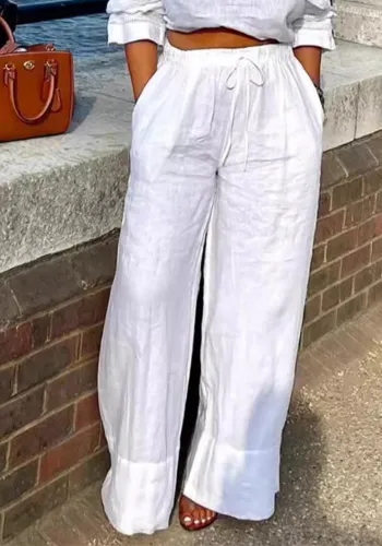 Women Autumn Casual Wide-leg Pants