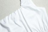 Women's Solid Color Sexy Strap Sleeveless Low Back Casual A-Line Dress