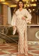 Women Sexy Long Sleeve V Neck Sequin Tassel Formal Party Evening Dress