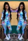 Autumn Printed Stripes Zipper Sports Two Piece Pants Set