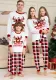 Plaid Deer Christmas Parent-Child Suit Printed Home Clothes Pajamas Pants Set