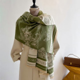 Women landscape painting scarf neckwear