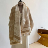 Women landscape painting scarf neckwear